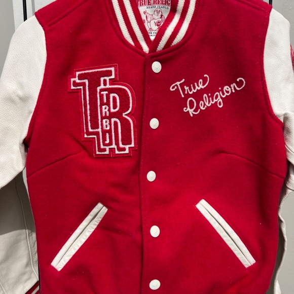 True Religion Varsity Jacket-  Women's Small - Picture 2 of 9